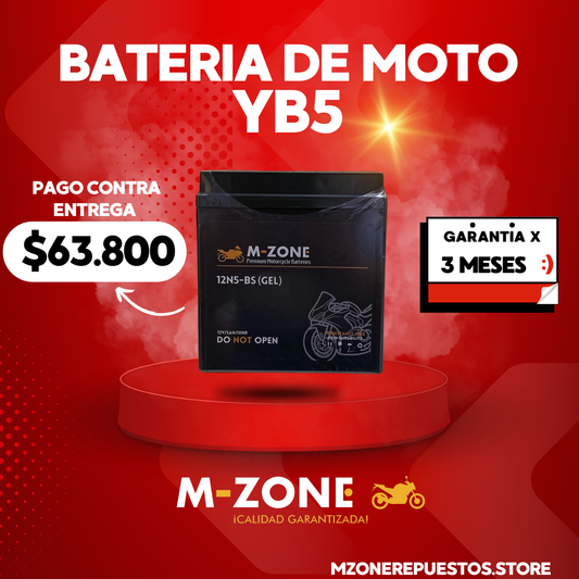 BATERIA PARA MOTO YB5